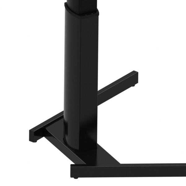 Elektrisch verstelbaar bureau | 138x92 cm | Beuken met zwart frame