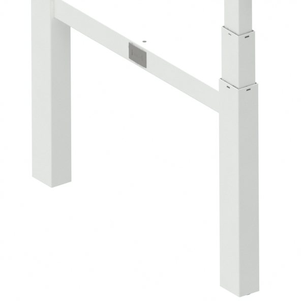 Elektrisch verstelbaar bureau | 180x80 cm | Beuken met wit frame