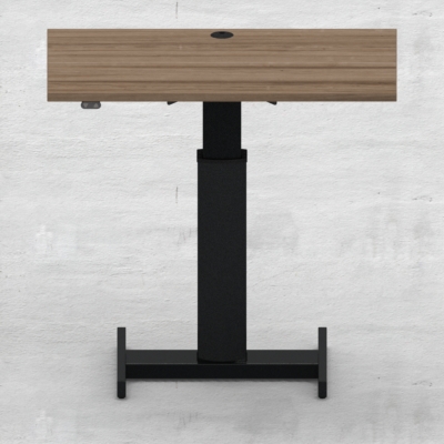 Elektrisch verstelbaar bureau | 100x60 cm | Walnoot met zwart frame