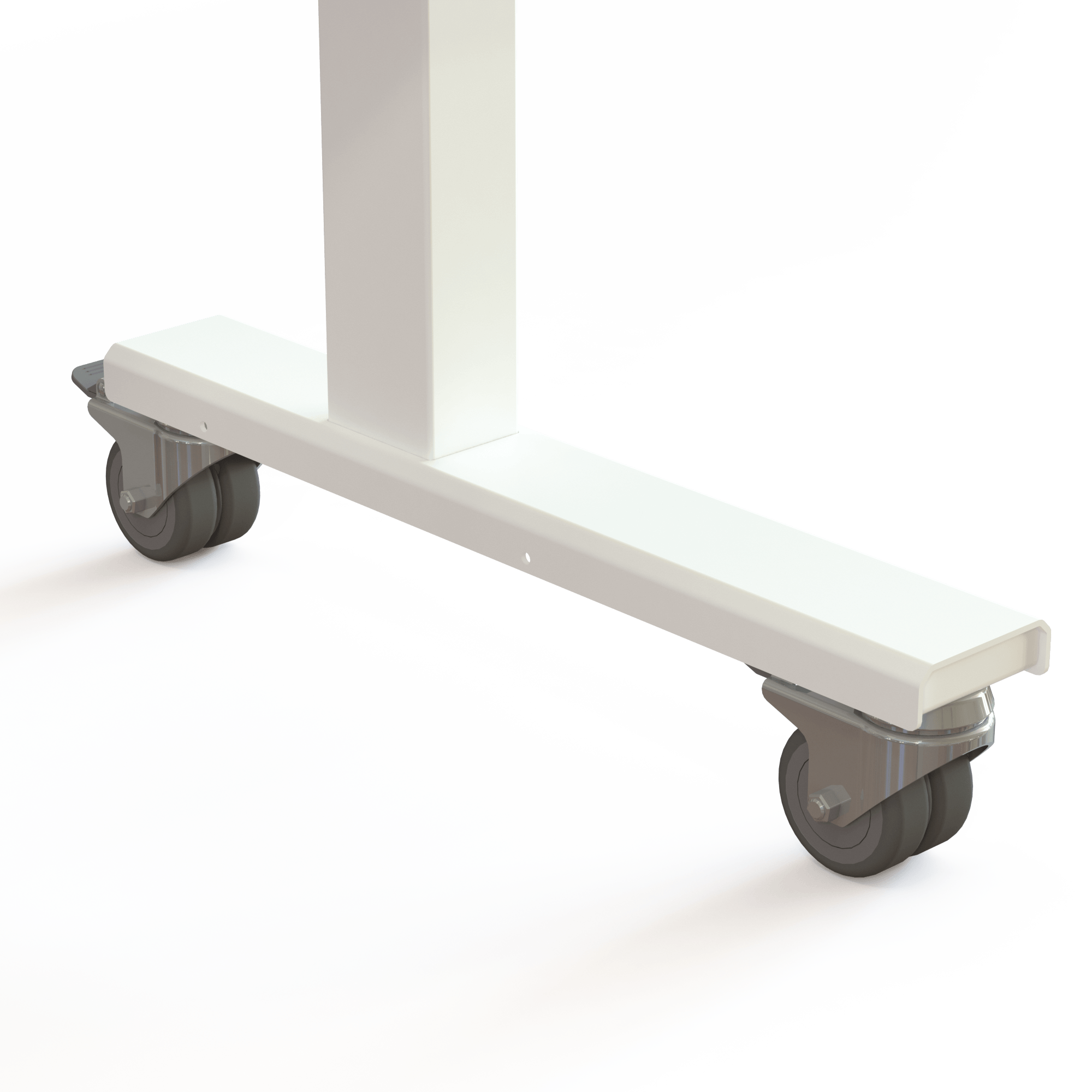 Elektrisch verstelbaar bureau | 160x80 cm | Walnoot met wit frame