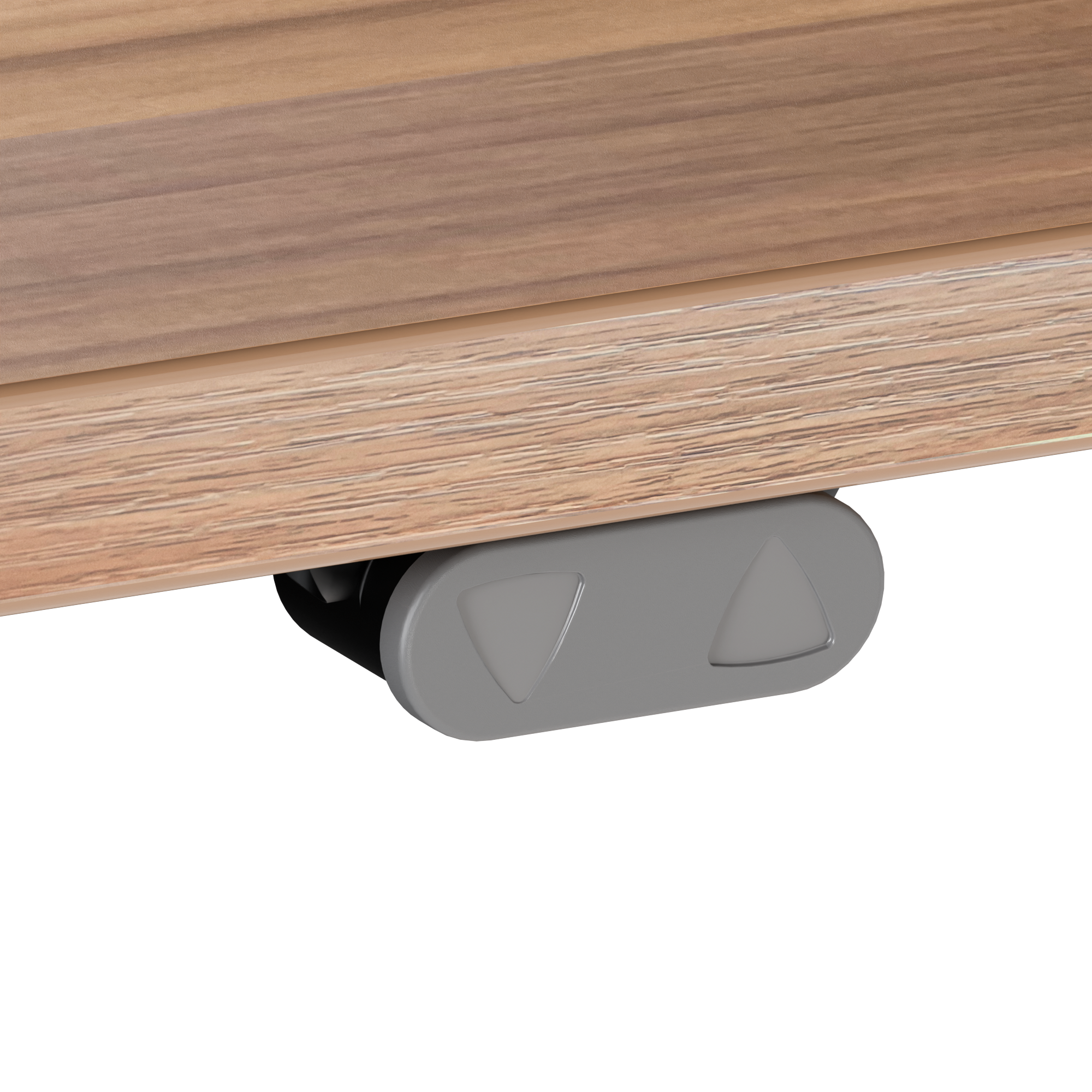 Elektrisch verstelbaar bureau | 160x80 cm | Walnoot met wit frame