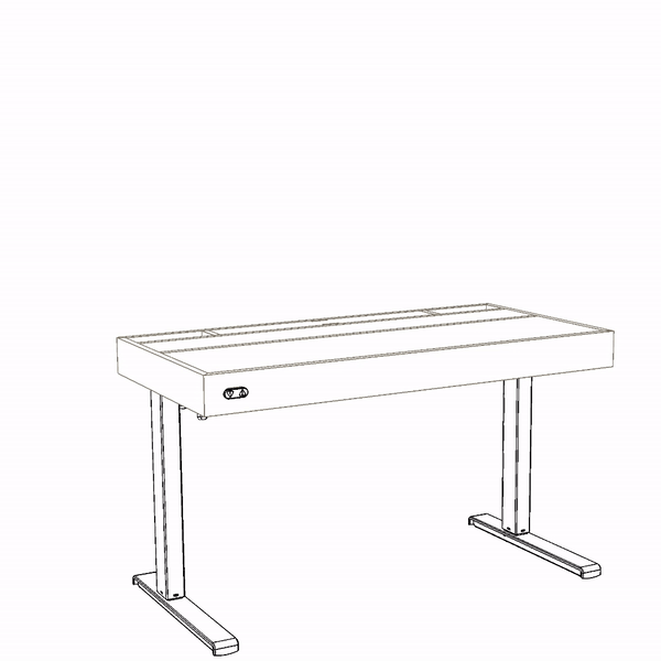 Elektrisch verstelbaar bureau | x cm |  met  frame