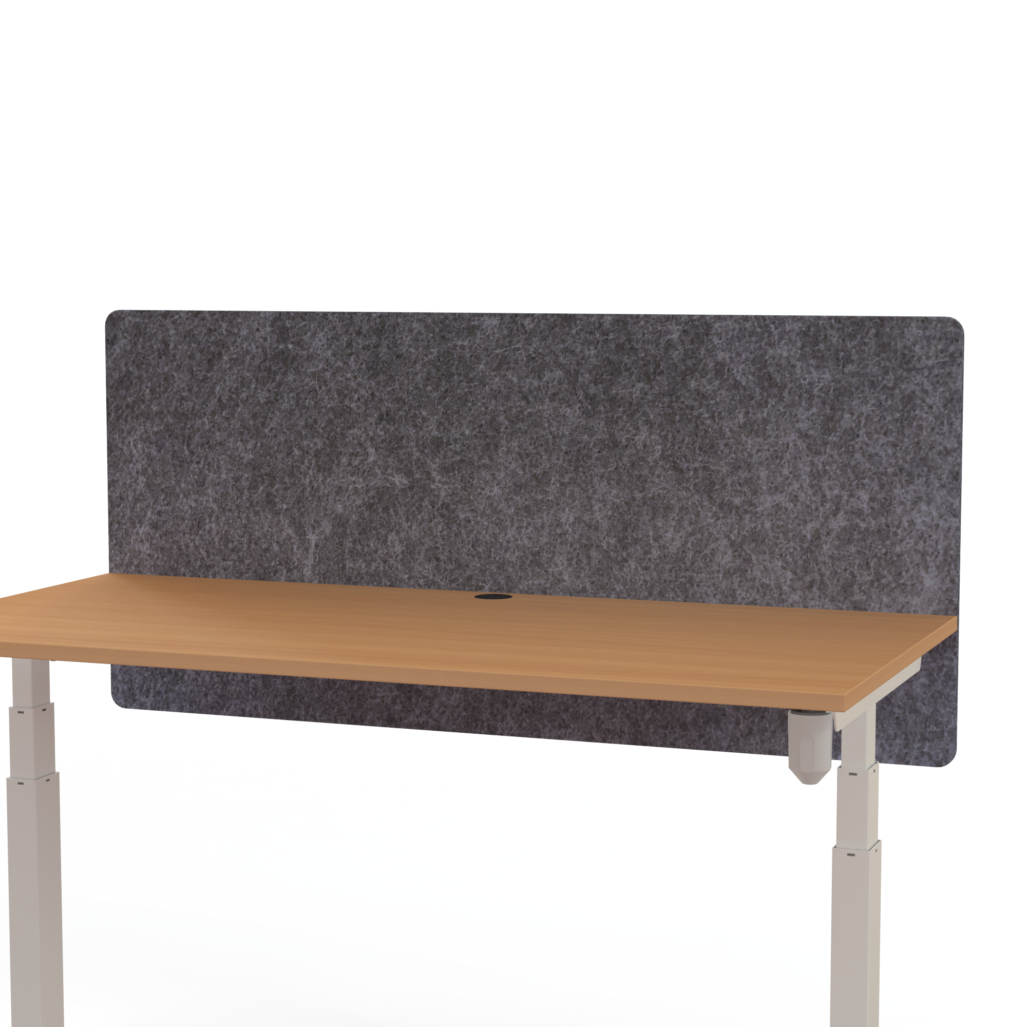 Bureauscherm 120x75 cm, grijs