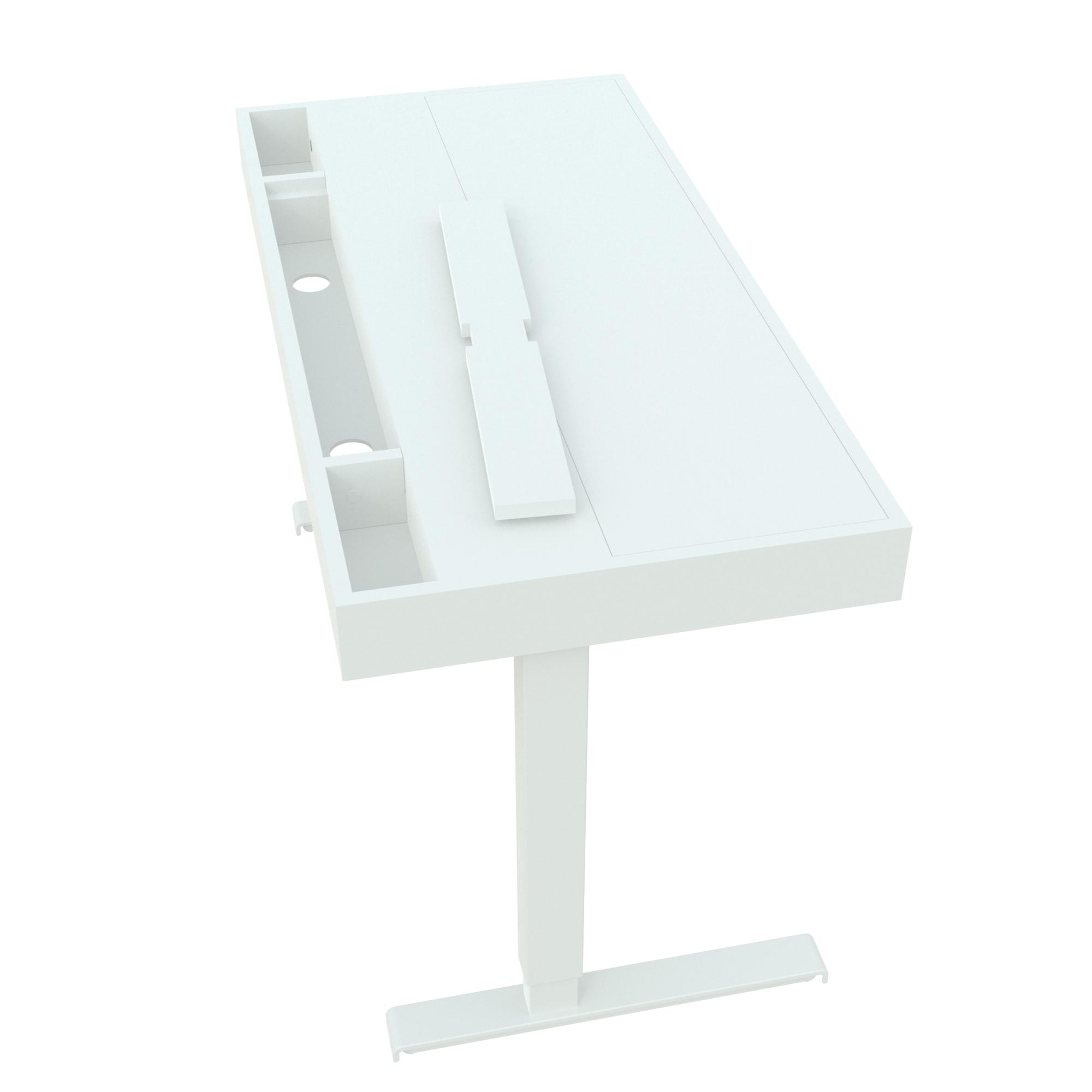 Elektrisch verstelbaar bureau | x cm |  met wit frame