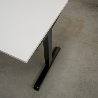 Elektrisch verstelbaar bureau | 160x80 cm | Wit met zwart frame